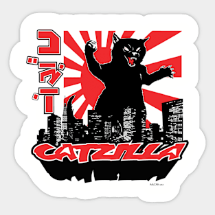 Catzilla Sticker